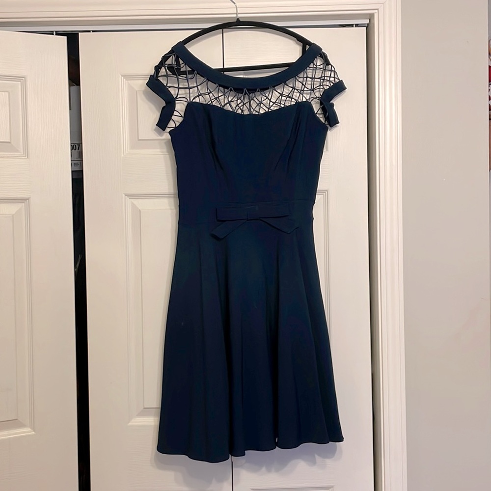 TATYANA navy blue formal wedding guest dress